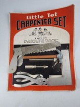 1950s Vintage Little Tot Carpenter Set Kids Play Set - £14.06 GBP