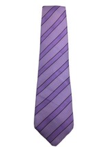 Paul Smith London Tie Purple Black Striped 100 Silk Handmade - £30.70 GBP