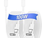 Usb C To Usb C Cable For Macbook Air Macbook Pro Fast Charger, 100W/5A 2... - $27.99