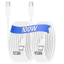 Usb C To Usb C Cable For Macbook Air Macbook Pro Fast Charger, 100W/5A 2Pack [10 - £21.96 GBP