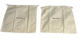 Salvatore Ferragamo Italy Large 17”x16” Cotton Cream/Beige Dust Storage ... - $51.29