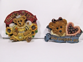 2Vintage New Boyds Bears Friends Bear Wear Pin Brooch Queen Bee Love Con... - £11.66 GBP