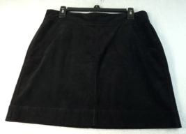 LOFT Skirt Womens Size 6 Black Corduroy Slash Pockets Back Zipper MSRP $55 NWT - £17.28 GBP