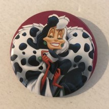 Cruella Pinback Button 101 Dalmatians J3 - $3.95