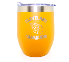 Cleveland Guardians MLB Stainless Steel Stemless Wine Glass Tumbler 16 oz Canyon - £21.34 GBP