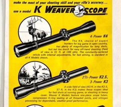 K Weaver Scope 1964 Advertisement Hunting Optics Accessories Vintage DWEE14 - £18.77 GBP