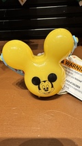 Disney Parks Mickey Mouse Yellow Balloon Popcorn Bucket Light Up Ornamen... - $39.90