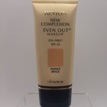 Revlon New Complexion Even Out Makeup Oil-Free SPF 20, HONEY BEIGE, 1oz ... - $11.28