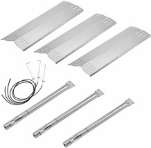 BBQ Grill Burners Heat Plates 16.5&quot; Stainless Steel Replacement for Kitchenaid - £42.20 GBP