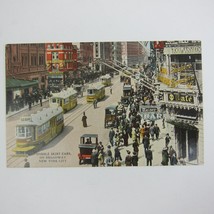 Postcard New York City Railway Hobble Street Cars Broadway Antique UNPOSTED RARE - £11.93 GBP