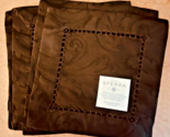Sferra Acanthus Chocolate Brown Cocktail Napkins 6 PC. Egyptian Cotton 6... - $48.41
