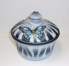 Fenton Mosser Glass Blue African Swallowtail Butterfly Box Ltd Ed #3/12 Spindler - £201.70 GBP