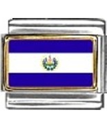 El Salvador Photo Flag Italian Charm Bracelet Jewelry Link - $8.88