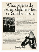Jumping Jacks Kids&#39; Dress Shoes Feet Health Vintage 1972 Full-Page Magaz... - $184.66 MXN