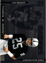 1994 Collector&#39;s Choice Then &amp; Now Fred Biletnikoff Tim Brown #2 Raiders Card - $2.15