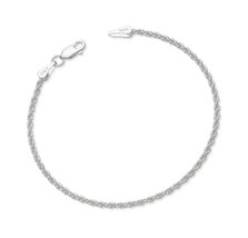 ASDULL 925 Sterling Silver Clasp Rope Bracelets 2/3/5mm for - £34.01 GBP
