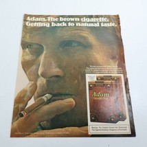1972 George Dickel Tennessee Whisky Adam Cigarettes Print Ad 10.5&quot; x 13.5&quot; - £5.59 GBP