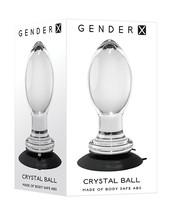 Gender X Crystal Ball Plug w/Suction Cup - Clear - £53.16 GBP