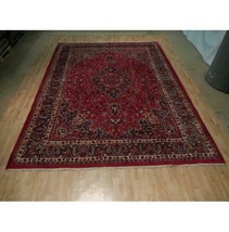 10x13 Authentic Hand Knotted Semi-Antique Wool Rug Red B-73106 * - £1,577.77 GBP