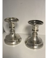 Sanborns Solid Sterling Silver Candlestick Holders Mexico HEAVY 364g 3.5”H - $807.89 CAD