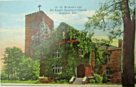 Alabama Anniston St Michael&#39;s And All Angels Episcopal Church Postcard c... - £5.58 GBP