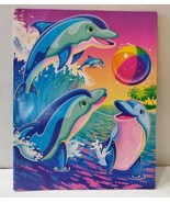 2004 Lisa Frank Dolphin Water Beach Ball Pocket Folder for 3 Ring Binder  - $32.55