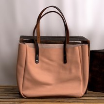 LE Personalized Carryall Pink Leather Tote - $99.99