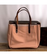 LE Personalized Carryall Pink Leather Tote - £80.52 GBP