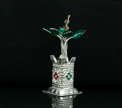 925 sterling silver Tulsi Plant rosary Plant puja article home temple art su223 - £31.15 GBP