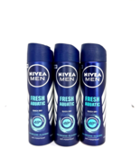 Nivea Men antiperspirant FRESH AQUATIC Spray 3 x 150ml FREE SHIPPING - $29.69