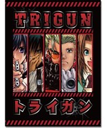 Trigun Group Fleece Throw Blanket Anime Licensed NEW - £21.26 GBP