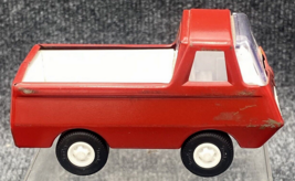 Tonka Toy Red Pickup Utility Truck-4.25&quot; Vintage 1970&#39;s Pressed Steel 55501 - £12.65 GBP