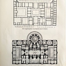 1927 Palace of Xanten Baths of Caracalla Antique Art Print Ephemera DWM7C - £16.77 GBP