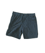 Mens Grand Slam Performance Golf Shorts Sz 40 Blue Plaid Flat Front - $14.85