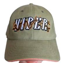Vintage 2001 Green Six Flags Viper Baseball Cap With Nu-Fit Size S/M - $15.88