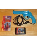 Sega Genesis Lethal Enforcers Video Game with Light Gun + Manual, Tested Working - £35.34 GBP