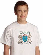 Cotter Irish Coat of arms tee Shirt in White - $15.63+