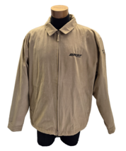 BNSF Railroad Jacket Team Alliance 40 Club Zip Up Tan Vantage Mens Size ... - $34.99