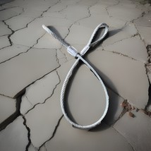 40” Galvanized Steel Wire Rope Auto body Frame Pulling Rope 10mm Dia - $28.99