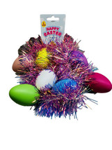 M&amp;J 1ct Happy Easter Tinsel Easter Multicolor Easter Eggs Necklace For A... - £28.39 GBP