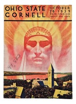 Ohio Estado Vs Cornell Octubre 28 1939 Oficial Juego Programa - £83.60 GBP