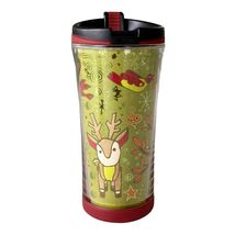 Starbucks Coffee Travel Tumbler Holiday Christmas Cup 2007 8 Ozs Kids Ad... - $7.57