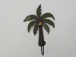 Beachcombers Metal Coconut Palm Tree 8&quot; Wall Hook Hawaiian Hanger Wall Mount Nwt - £9.42 GBP