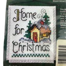NeedleMagic Stitch &#39;N Hang Home For Christmas Counted Cross Stitch Ornam... - $11.54