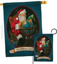 He&#39;s Making a List - Impressions Decorative Flags Set S114001-BO - £45.42 GBP