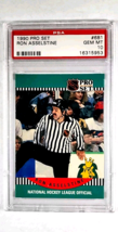1990 NHL Pro Set #681 Ron Asselstine Referee RC Rookie PSA 10 Gem Mint POP 2 - £31.34 GBP