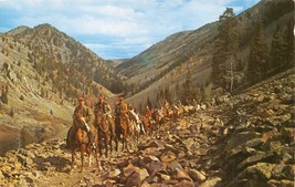 Delta County Colorado Is The Place For You~Horseback Riders Postcard 1960s - £7.67 GBP