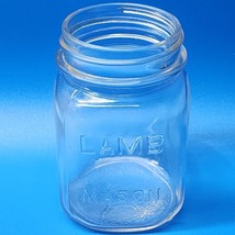 Vintage Early Lamb Mason Pint Canning Jar - Near Mint Condition - Free Shipping - £15.80 GBP