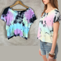 Anthro Urban Outfitters Nom De Plume by YaYa Tie Dye Tulip Tee Size Large - £9.11 GBP