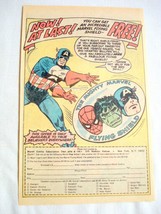 1979 Ad Mighty Marvel Flying Shield Offer Captain America, Spider-Man, Hulk - £6.28 GBP